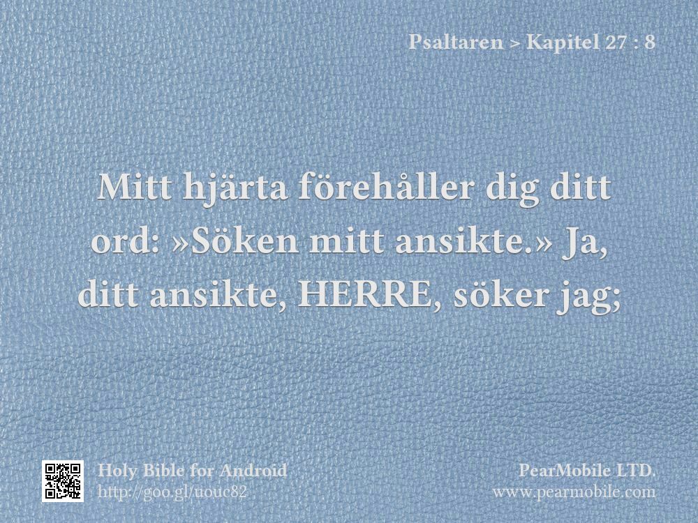 Psaltaren, Kapitel 27:8
